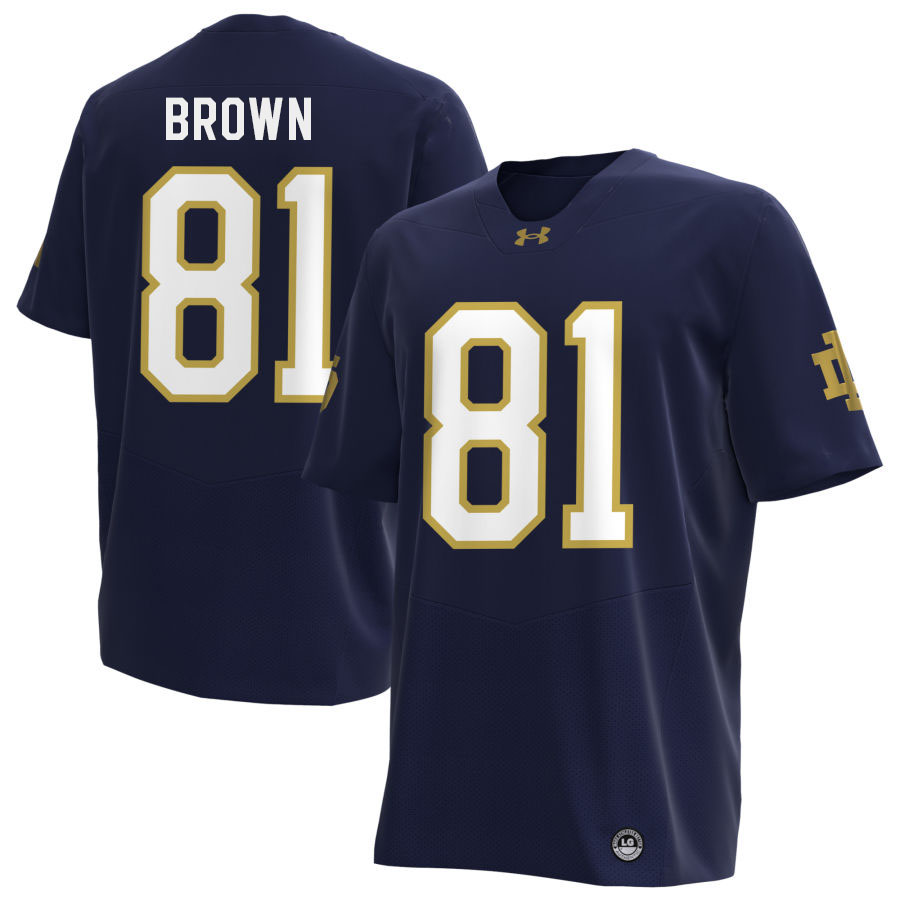 Tim Brown Notre Dame Jerseys, UND Fighting Irish College Football Apparels Stitched-Navy